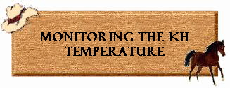 Monitoring the KH
Temperature